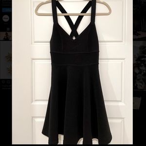 Silence + Noise Black Flare Mini Dress